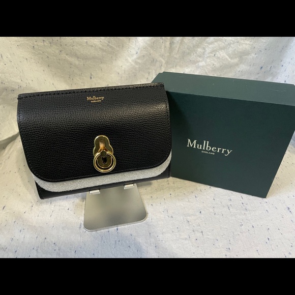 Mulberry Black Amberley Medium Wallet - Picture 2 of 9